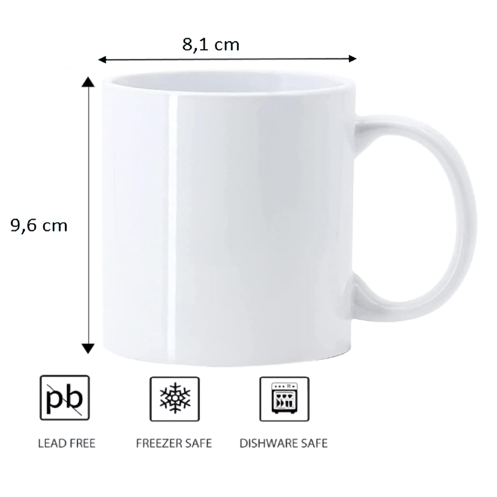 Personalisierte Keramiktasse mit Aufdruck 350 ml