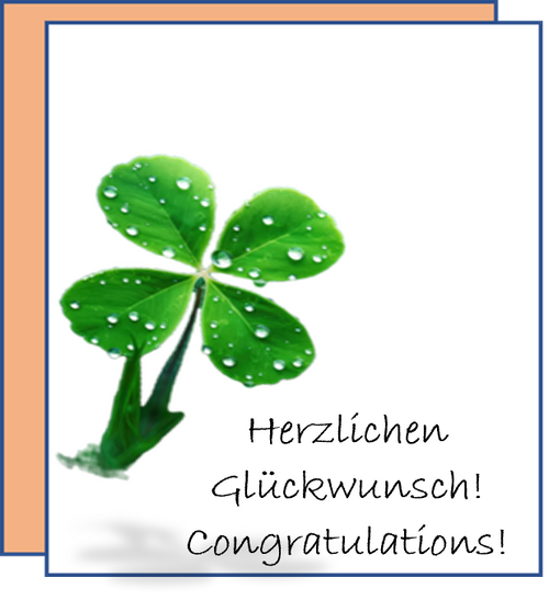 Personalisierte elegante Grußkarten Gestaltet mit Wunschtext, Foto & mit passendem Umschlag