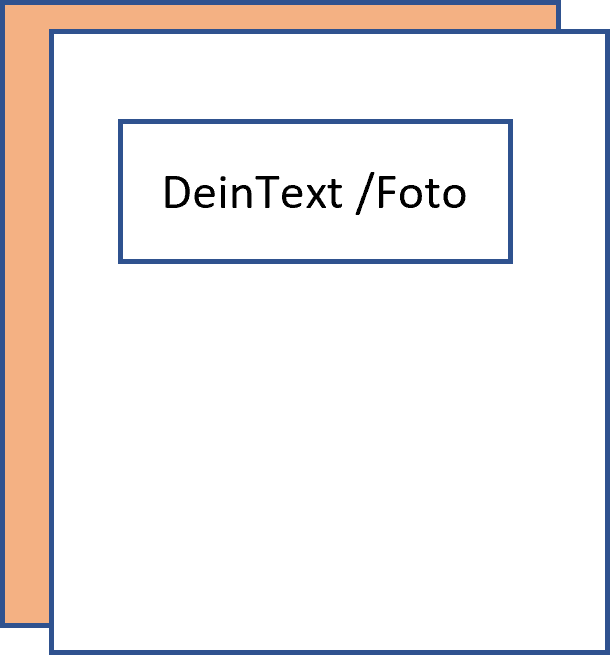 Personalisierte elegante Grußkarten Gestaltet mit Wunschtext, Foto & mit passendem Umschlag