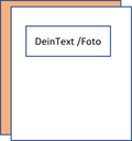 Personalisierte elegante Grußkarten Gestaltet mit Wunschtext, Foto & mit passendem Umschlag